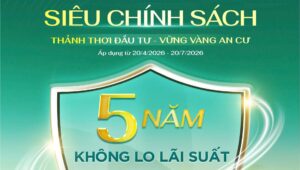 hỗ trợ lãi suất 5 năm khi mua nhà Vinhomes